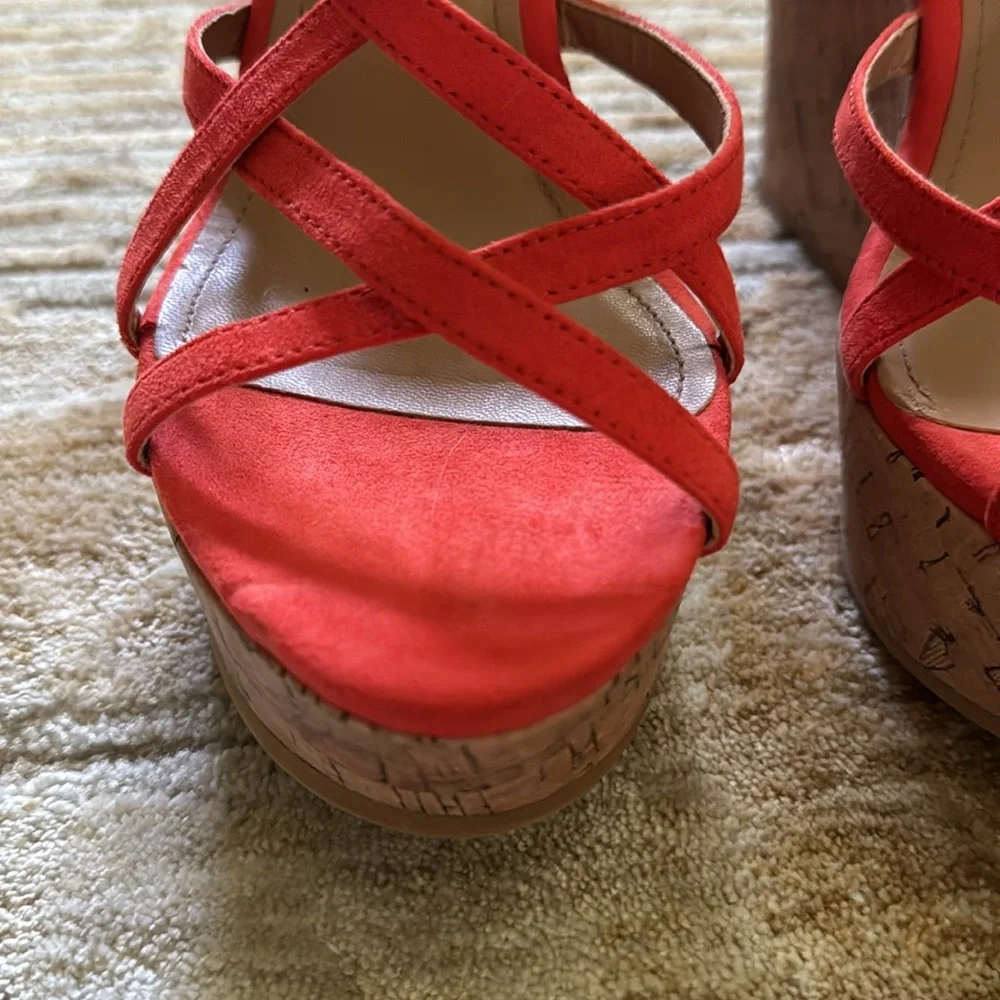 Orange Summer Wedges